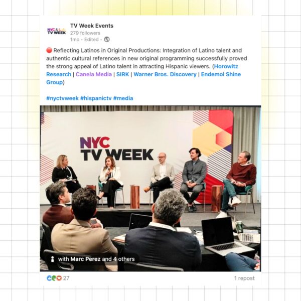 B2B Events - Live posting for NYC TV week post-1