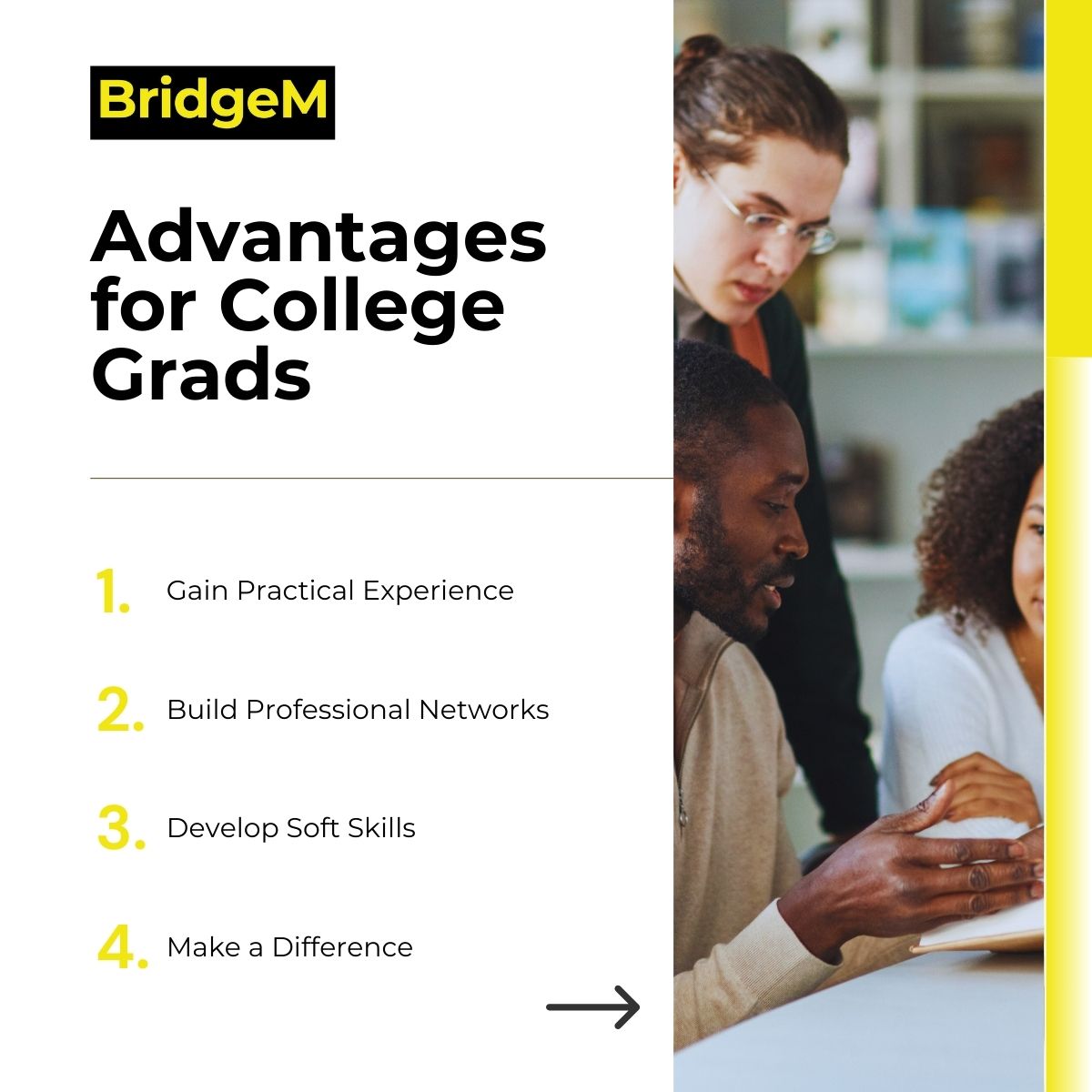 Advantages for college grads