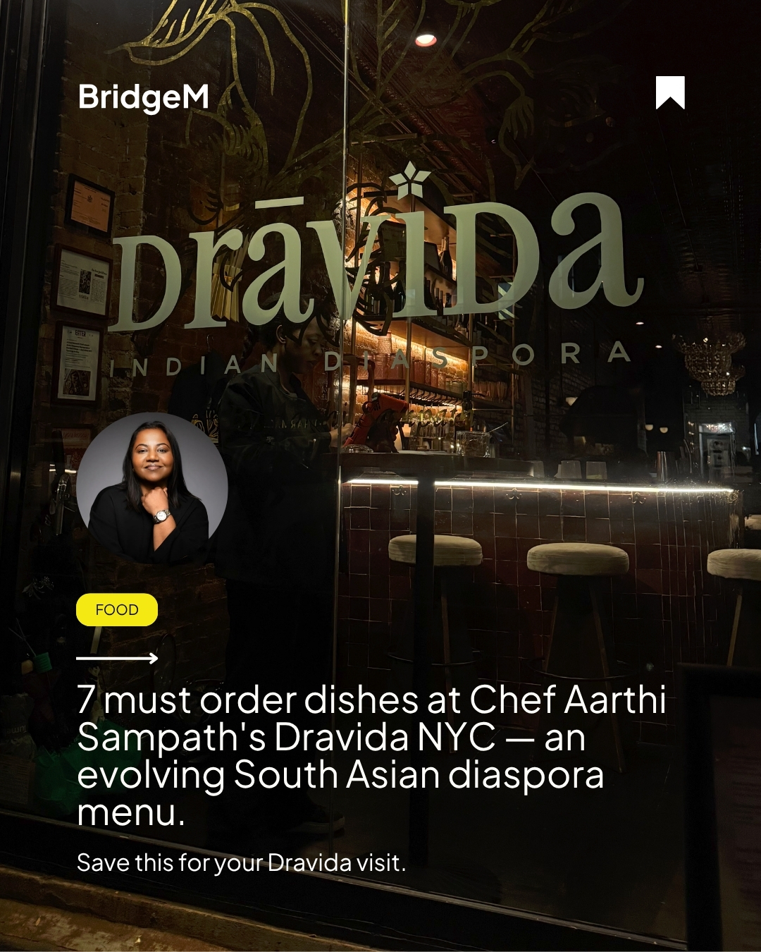 Dravida NYC - Chef Aarthi Sampath - Header