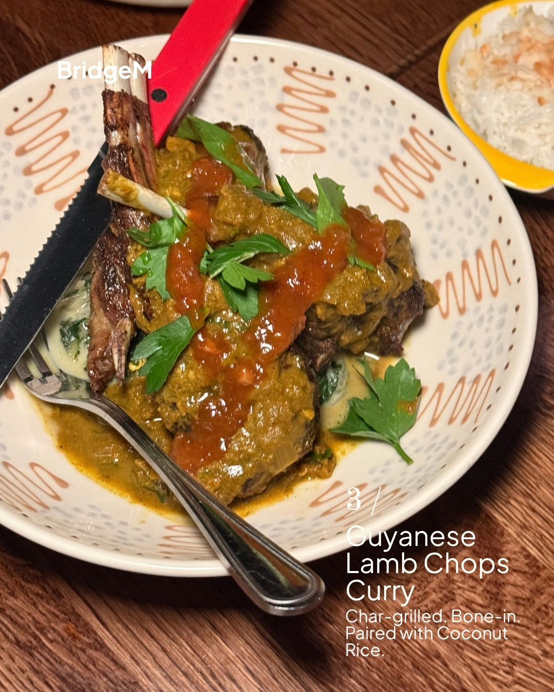 Dravida NYC - Guyanese Lamb Chops Curry Dravida NYC - Guyanese Lamb Chops Curry